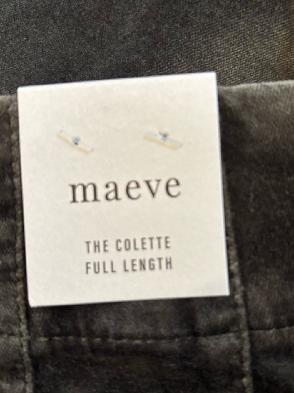 Maeve/Anthropologie The Colette Full-Length Wide Leg Velvet Pants in Army 29 NWT - Picture 7 of 12